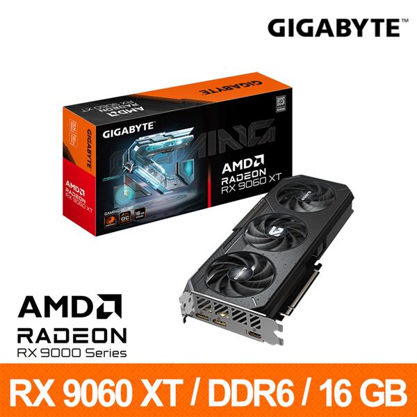 技嘉GIGABYTE GV-R9060XTGAMING OC-16GD AMD顯示卡
