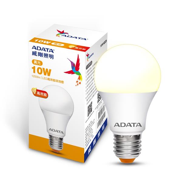 威剛照明 10W 高效能LED(135lmW)球泡燈-黃光