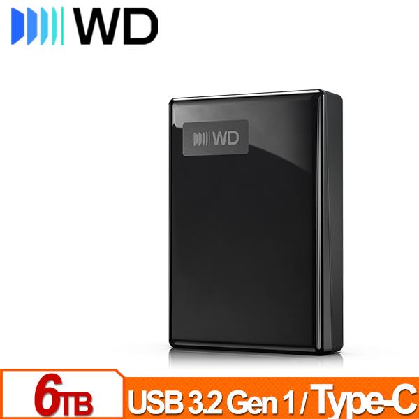 WD My Passport 6TB(黑) 2.5吋USB-C行動硬碟