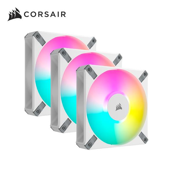 海盜船Corsair AF120 RGB ELITE 白色機殼風扇*3+Lighting控制器