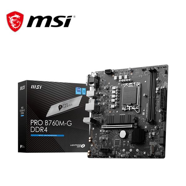 微星MSI PRO B760M-G DDR4 INTEL主機板