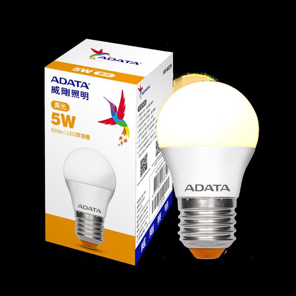 威剛照明 5W 高效能LED球泡燈-黃光