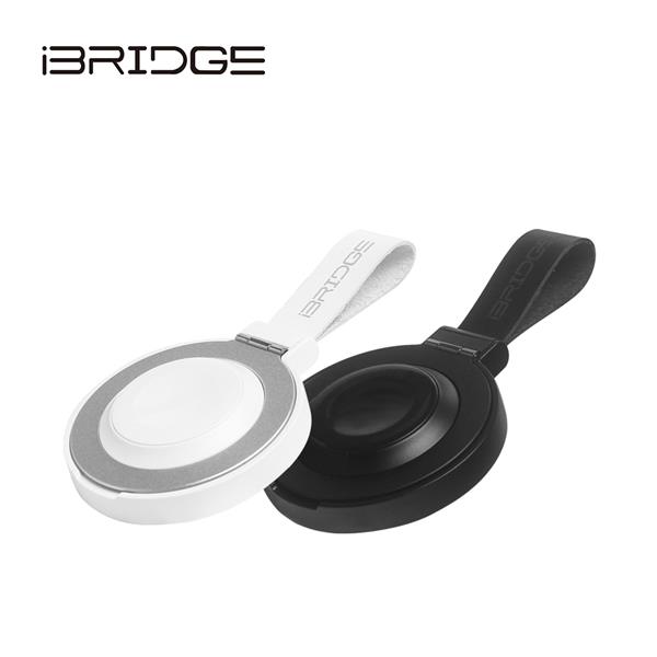 iBRIDGE 15W 磁吸指環支架兩用無線充電器 - 黑 (IBW021)