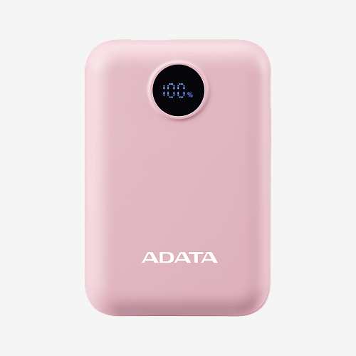 C100 Digital Display 10000mAh 20W快充行動電源(粉紅)