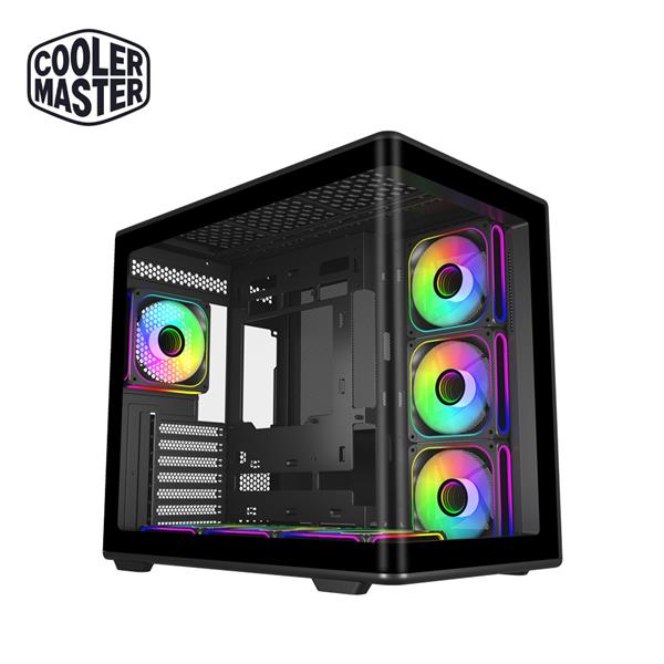酷碼Cooler Master Elite 600 電腦機殼/曲面鋼化玻璃/顯卡長42.5/CPU高16/分艙設計