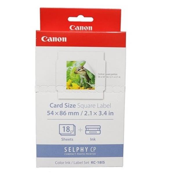 佳能CANON 正方形貼紙18張含墨盒KC-18IS