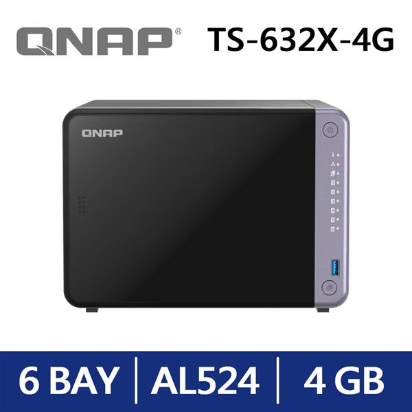 QNAP TS-632X-4G 網路儲存伺服器
