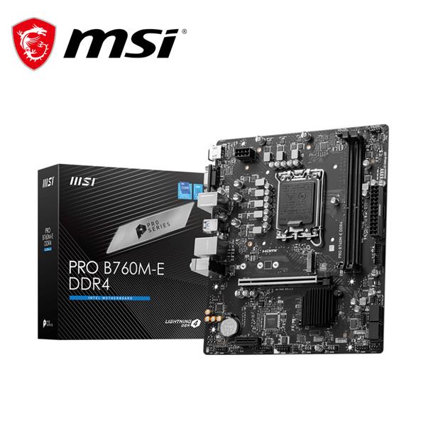 微星MSI PRO B760M-E DDR4 INTEL主機板