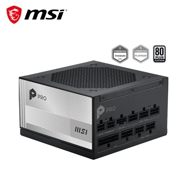 微星MSI PRO A850PL PCIE5 白金電源供應器