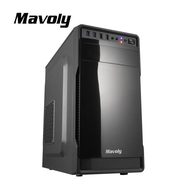 松聖Mavoly 葡萄柚 M-ATX機殼【黑】