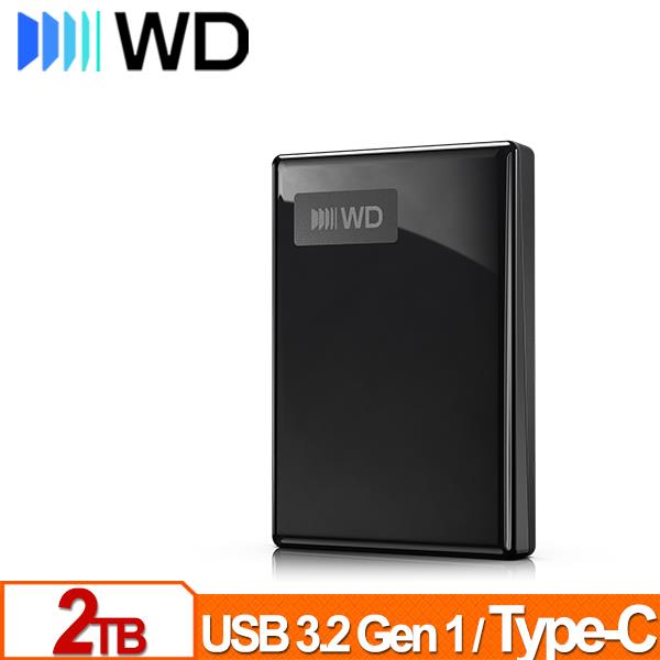 WD My Passport 2TB(黑) 2.5吋USB-C行動硬碟