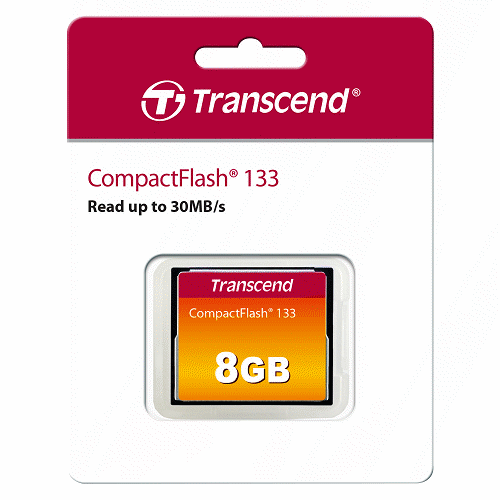 TRANSCEND CompactFlash133 8GB記憶卡