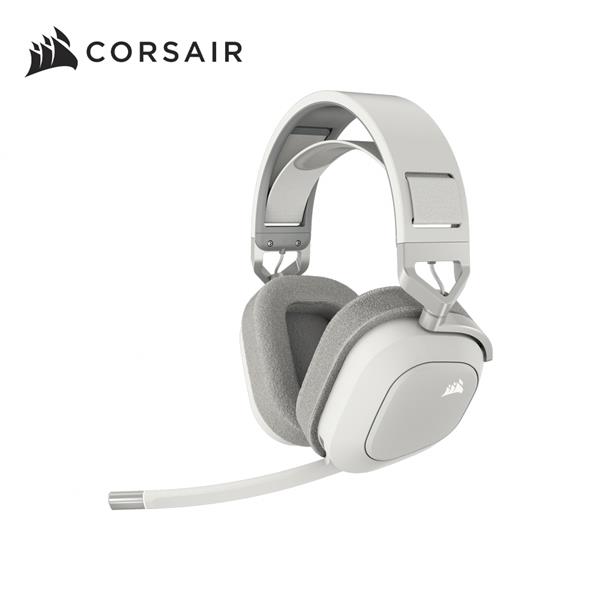 海盜船Corsair HS80 MAX WIRELESS 無線電競耳機麥克風【雪貂白】