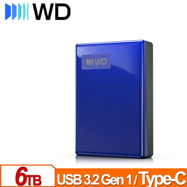 WD My Passport 6TB(藍) 2.5吋USB-C行動硬碟