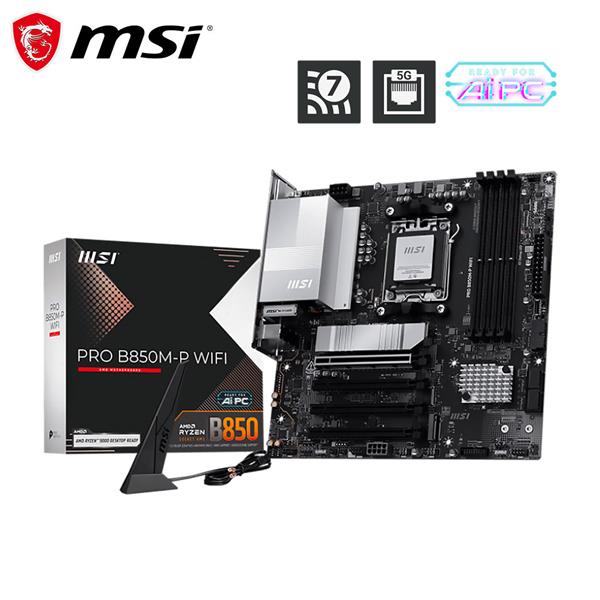 微星MSI PRO B850M-P WIFI AMD 主機板