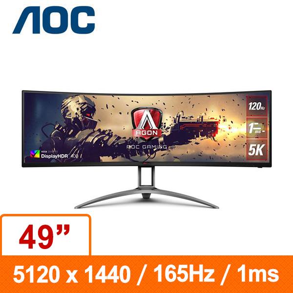 AOC AGON 49型 AG493UCX2 5K DQHD VA (可升降)超寬曲面液晶電競螢幕