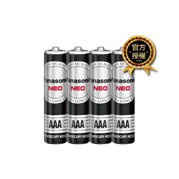Panasonic 錳乾電池 4 號 4 入 ( R03NNT/4SCA OR 4SA -本體300P/箱 )