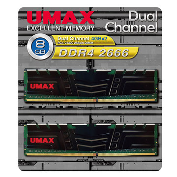 UMAX DDR4 2666 8GB(4G*2) 512*8 H ( DDR4 2666 8GB(4G*2) 512*8 H )