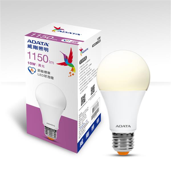 威剛照明 10W LED球泡燈-黃光
