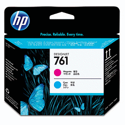 HP 761 Magenta/Cyan Inkjet Printhead