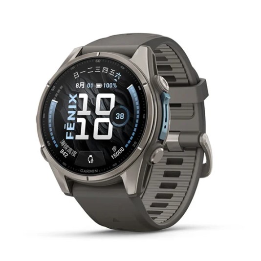Fenix9–43mm戶外進階GPS智慧錶-鵝卵石灰