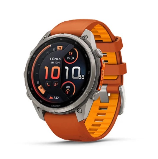 Fenix9Pro–inReach47mm旗艦GPS智慧手錶-楓橘紅