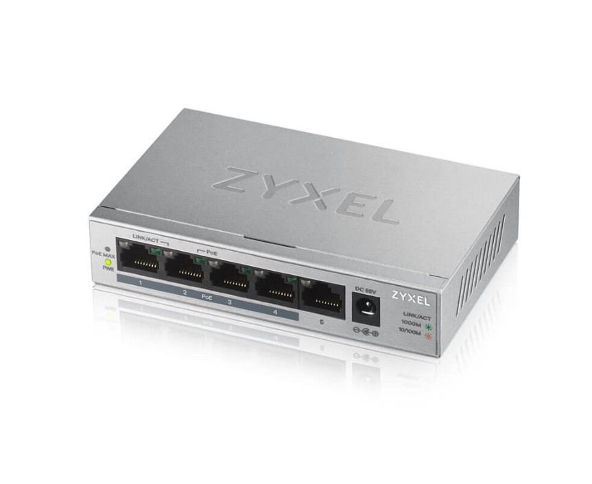 5-port GbE Unmanaged PoE Switch(MIT)