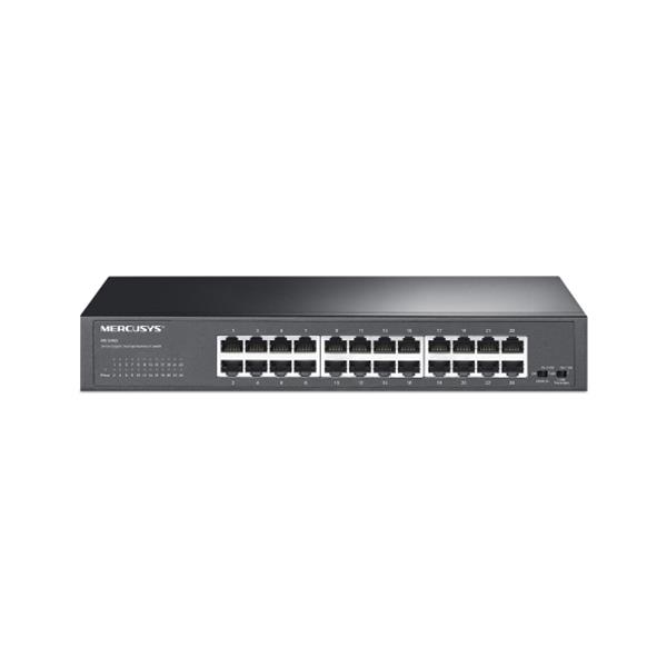 MERCUSYS MS124GS(UN) 版本:1.0 24 埠 Gigabit 桌上型/機架型交換器