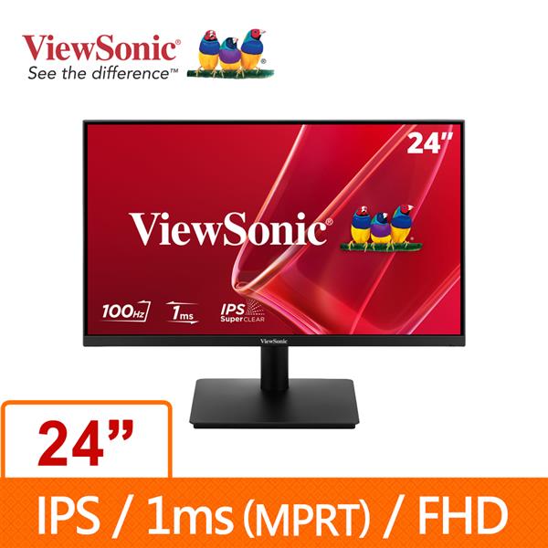 優派ViewSonic VA242-H 23.8吋 100Hz IPS液晶顯示器(環標)