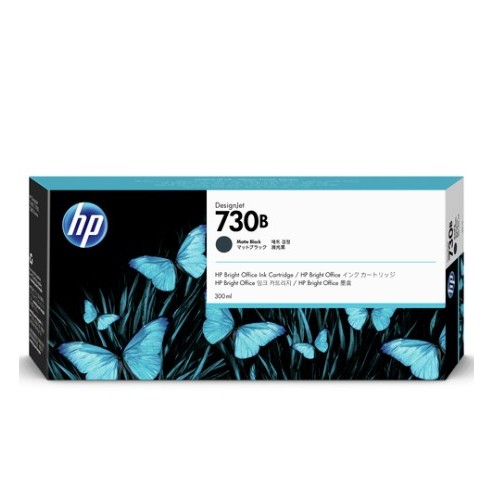 HP 730B 消光黑色墨水匣300ml