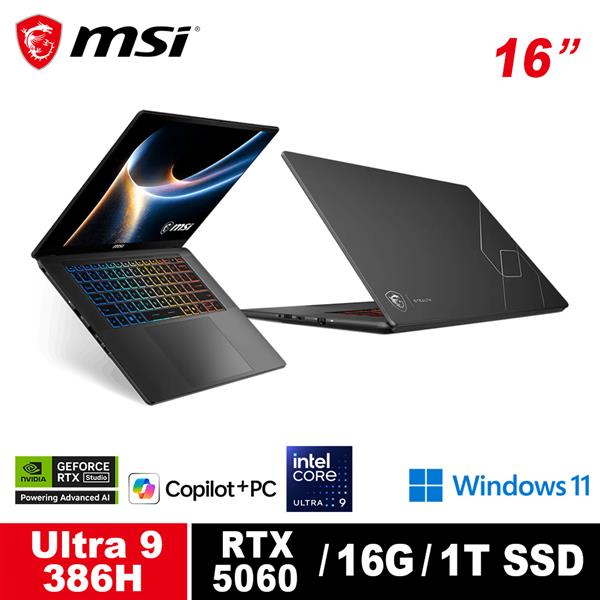 微星 MSI Stealth 16 AI+ B3WF-005TW 16吋筆電