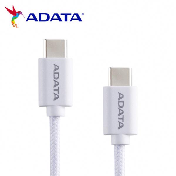 威剛Type-C TO Type-C 100W PD 2M快充傳輸線(白色)