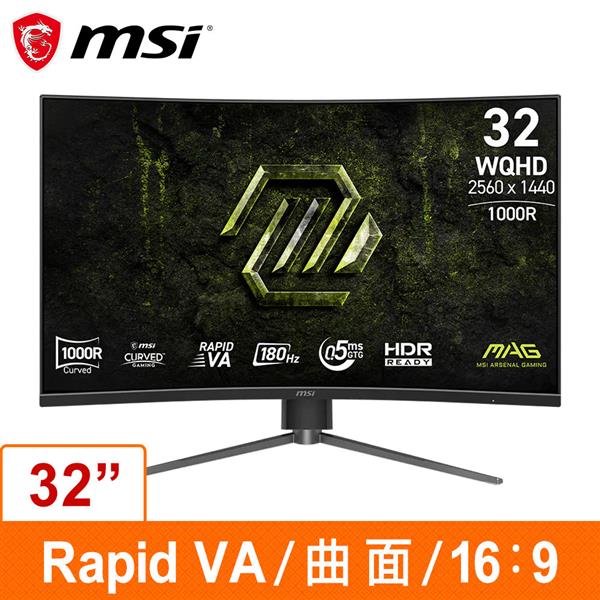 微星MSI MAG 325CQPF E18 (31.5吋電競曲面顯示器)