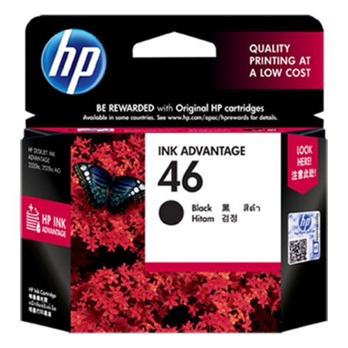 HP 46 黑色墨水匣