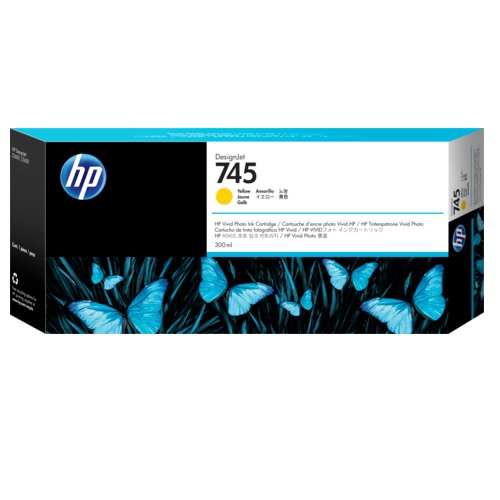 HP 745 黃色墨水匣/300 毫升