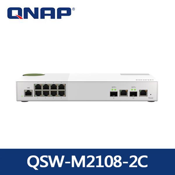 QNAP QSW-M2108-2C 10埠 L2 Web管理型 10/2.5GbE交換器