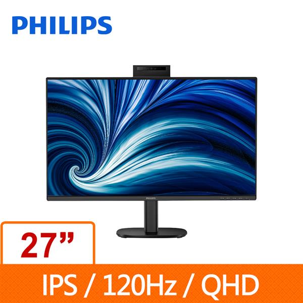 PHILIPS 27型 27B2N3500JH 2K QHD IPS (可旋轉)視訊鏡頭液晶螢幕