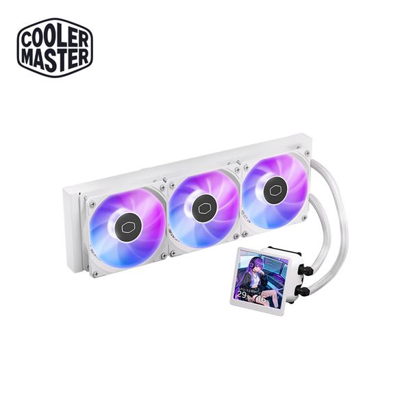 酷碼Cooler Master ML 360 Core LCD 4吋螢幕 ARGB 白色版 水冷散熱器