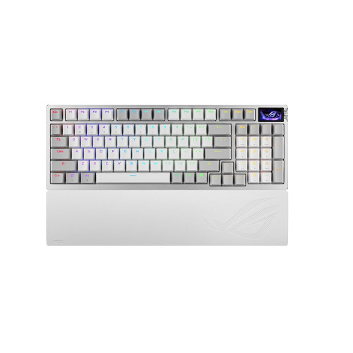 ROG-AZOTH-96-HFX-V2-WHT(白)無線電競鍵盤-磁力軸