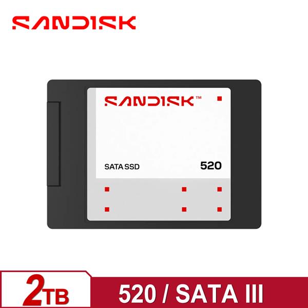 Sandisk 520 2TB 2.5吋 SATA SSD