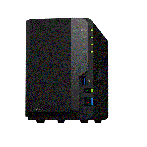 Synology 2-bay DiskStation,Quad Core 1.7 GHz,2GB RAM/2Y