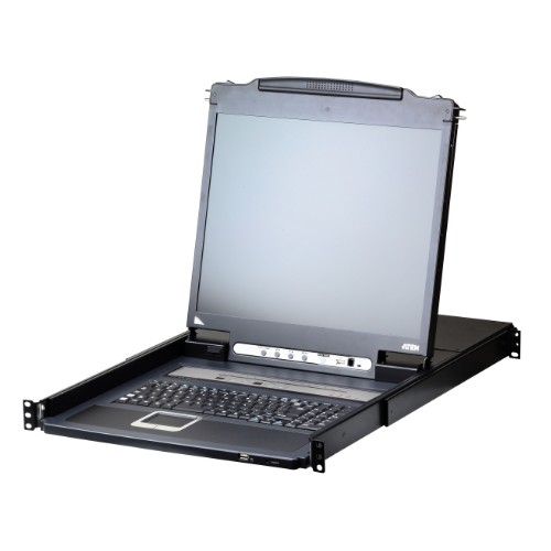16埠19吋PS/2-USB VGA LCD KVM over IP切換器