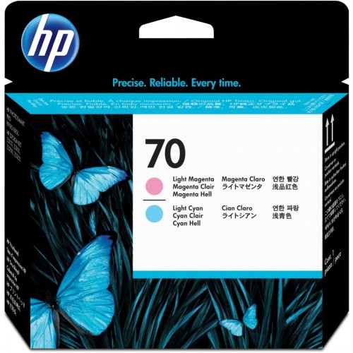 HP 70 亮洋紅+亮藍色噴頭