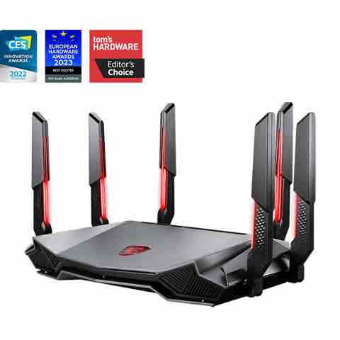 MSI RadiX AXE6600 WiFi 6E Tri-Band Gaming Router