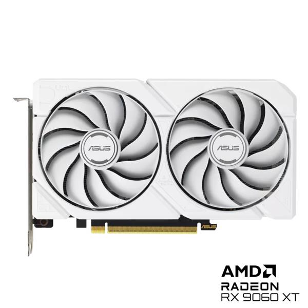 華碩ASUS DUAL-RX9060XT-16G-WHITE 顯示卡