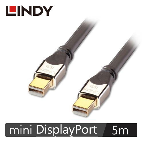 LINDY林帝 MINI DISPLAYPORT 1.3版 公 TO 公 傳輸線 5M