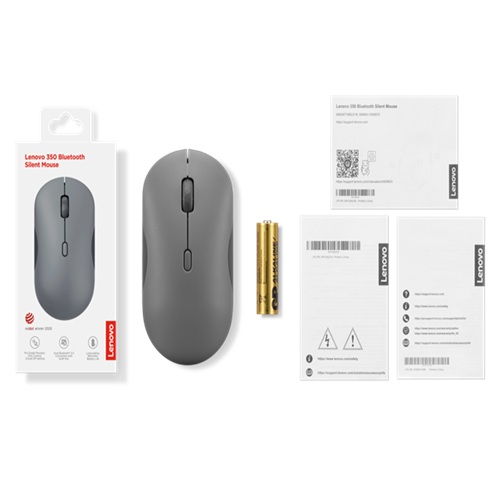 Lenovo 350 Bluetooth Silent Mouse (Luna Grey)