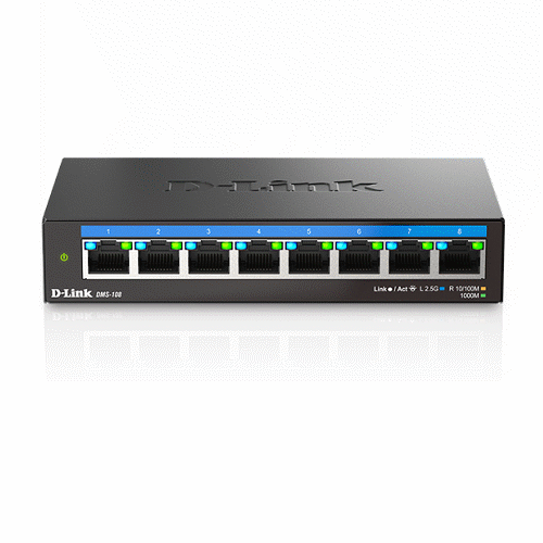8埠無網管Multi-Gigabit多網速交換器