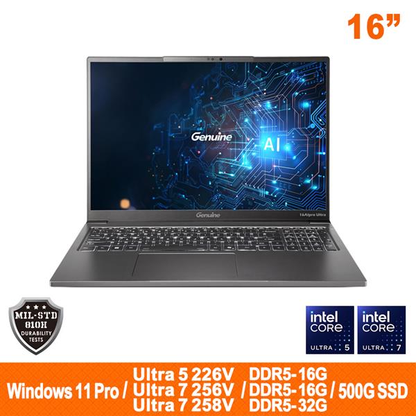 Genuine捷元 16AIpro BTO筆記型電腦 (Ultra2)