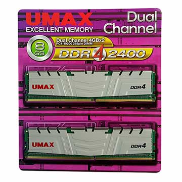 UMAX DDR4 2400 8GB (4GX2) H 512*8 ( DDR4 2400 8GB (4GX2) H 512*8 )